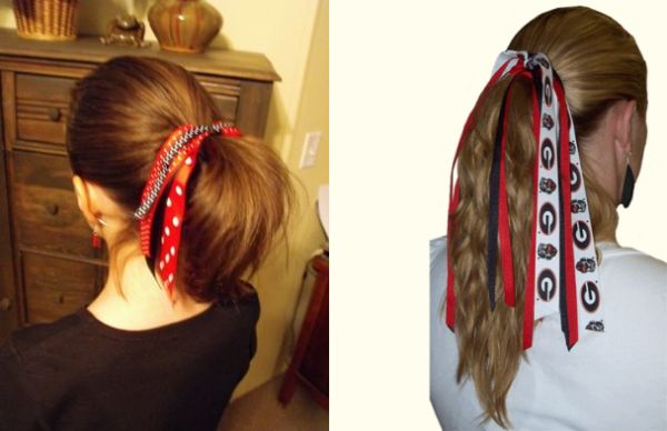 Ribbon ponytail holder